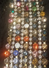 BIJOUXMG, Vintage Rhinestone Bracelet, 1950s