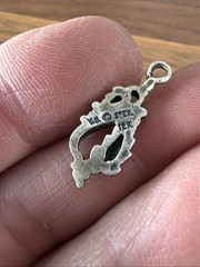 WM Wheeler 12K and 925 Sterling Pendant Black Hills Gold 7/8”
