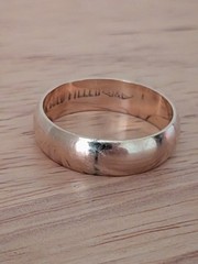Vintage Clarks & Comb 10k Gold Filled Wedding Band Ring Sz 8.75