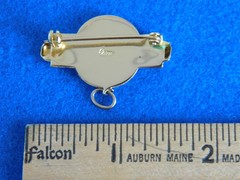 Gold Tone Signed Coro Bar Pin or Pendant ~ Vintage Costume ~ 1.5 inches