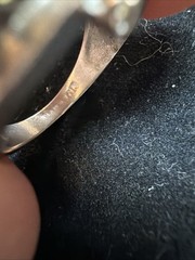 10k White Gold Mother’s Ring with 5 Natural Gemstones 3.1 Grams Size 6