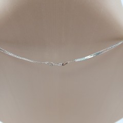 925 Italy Herringbone Necklace 18in Sterling Silver 2g Flat Sleek Unisex Chain