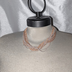 Vintage Beaded Chocker Varied Shades of Pink Multi- Strand Unbranded Fashion