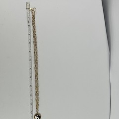 Wilhelmina Garcia 24″ Necklace Ying Yang 18kt Gold Plate Over 925 Silver WG