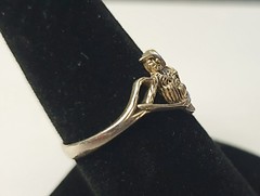 Unique Vintage Solid 925 Sterling Silver “Perched Owl on a Branch” Size 9 Ring