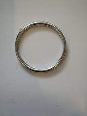 Vintage Mexico 925 Sterling Silver Bangle Bracelet Starburst Etched TS-120 13.9g