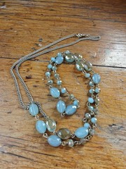 Vintage Necklace 36 Inches In Length Silver Tone