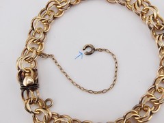 1969 Elco Charm Bracelet Gold Filled Mid Century Modern 3 Charms Christmas Tree