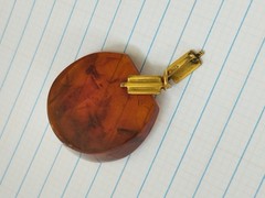 NATURAL OLD pressed ANTIQUE BALTIC AMBER BRACELET. Pendant