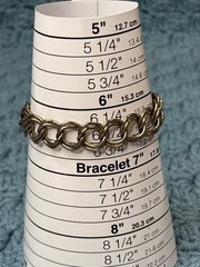 Vintage Silvertone Double Chain Bracelet Fold Over Clasp 6.5 inches Long
