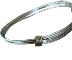 Carl Art Sterling Silver Adjustable Sliding Wire Bracelet Modernist Vintage