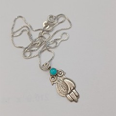 VTG Artisan Silver Two Birds Pendant Necklace Boho Spiritual Vintage Dove 925