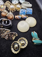 Vintage Earring Lot Colorful Mixed Styles Vintage Jewelry Lot 25+ Pair