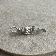 Vintage Sterling Silver Scuba Diver Pendant for Necklace Jewelry Sea Adventure