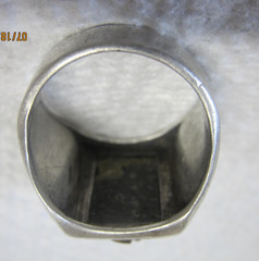 Vintage Sterling Silver Double Roman Centurion Soldier Cameo Ring S=13 13.4 Gr