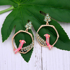 Statement earrings,Wedding earrings,Parrot earrings,Bridemaids earrings,Earrings