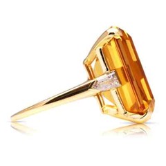 Solid 925 Sterling Silver Natural Citrine Cut Handmade Dainty Ring All Size