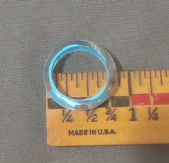 Vintage Hand Painted Lucite Resin Acrylic Ring – Size 7 – One of A Kind