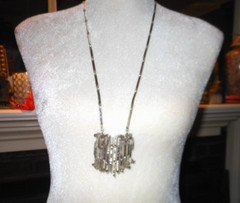 VTG REY URBAN Aage FAUSING DENMARK MODERN NECKLACE 925 STERLING SILVER 99g