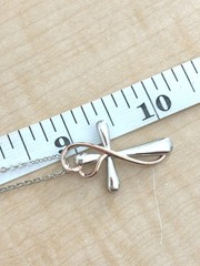 Cross Necklace/ Marked S925 On Tag_ Silver _ Gold Tone