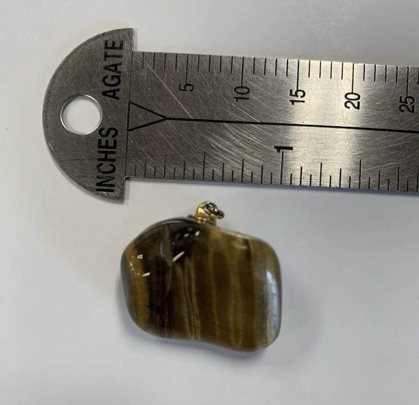 Vintage Tigers Eye Necklace Pendant (No Chain Included)