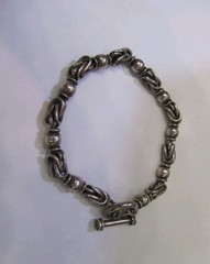 Vintage Handmade Sterling Silver Men’s 925 Huge and Heavy Bracelet 34.6 Grams