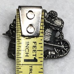 Wheelbarrow Cart With Roses Birds And Blooms Pin Brooch Garden Lim Ed Vtg 2001