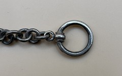 925 Sterling Silver Link Chain Bracelet With Triple Heart Charm