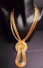 C1946 Brand Egyptian Style Cleopatra Inspired Gold Tone Choker 14-17 Inches