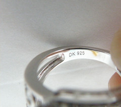Vintage Sterling Silver 925 Peach Irradiated Morganite Statement Ring Size 6