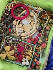 Beautiful Lot Of Estate Jewelry, Turquise, Teal & Green Many Signed