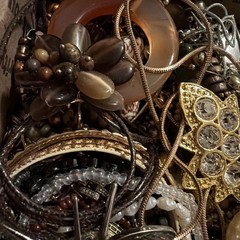 Vintage to Now Jewelry Lot, All Wearable Untested. No Broken. Box A9