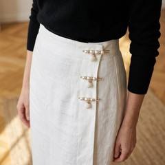 14 Style Clothing Waist Fix Clips Faux Pearl Decorative Safety Pins