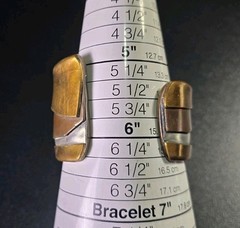 Vintage Mid-Century Modernist Brass Bracelet