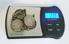 Vintage Mercury Dime 5 Coin Bracelet 90% Silver Encased In Brass 1926 to 1943