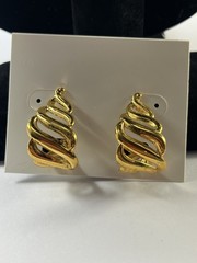 VTG Jewelry Gold Tone Earrings Watch Bracelets Liz Claiborne Neckace Pin READ