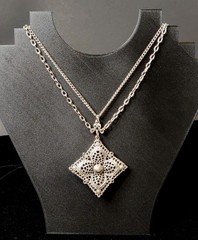 VintagePendant Necklace by Celebrity 30” long Boho Gothic Hippie Biker Costume