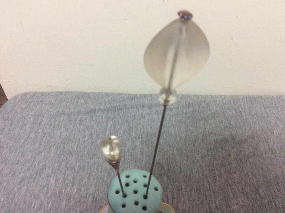 Vintage Art Deco Style Lucite Hat Pin Lot of 2