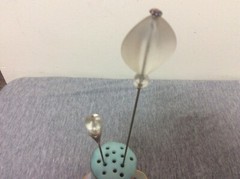 Vintage Art Deco Style Lucite Hat Pin Lot of 2