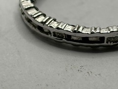 Lovely Sterling Silver FAS 925 hoop earrings CZ stones