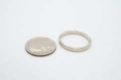 Vintage 18k White Gold Diamond Ring Etched Size 7.25