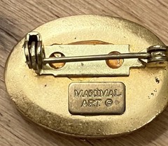 VTG Maximal Art Jewelry “I Love You Mom” Brooch/Pin w/ Rhinestones, Mother’s Day