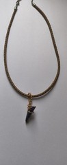 Vintage Boho Necklace Lot Leather Wood Shell Bead Brown Earth Tones Festival