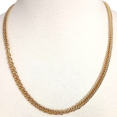 Bellezza Cuban Link Chain Gold Plated 20″ Necklace Vintage Classic Elegant Italy