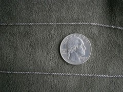 Dainty Delicate Rolo Baucher Chain Vintage Sterling Silver 18″ Necklace 2.1g