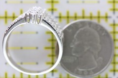 VINTAGE BRILLIANT DESIGNER STERLING SILVER 925 RING SZ 11.25 PRETTY