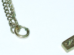 Mid Victorian English Cut & Applied 10K Rose & Green Gold Top Cross~HFB Co Chain