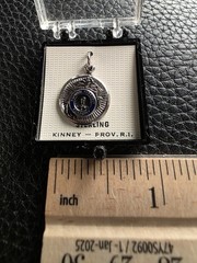 Vintage Sterling Silver Military Academy Charm Pendant Admiral Farragut Kinney