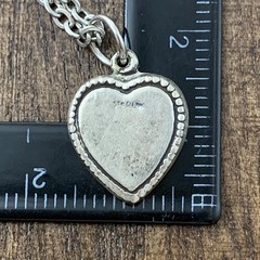 Sweetheart Jewelry DoubleSided Silver Vintage Necklace