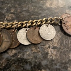 Vintage 1940s & 1950s Coin Bracelet